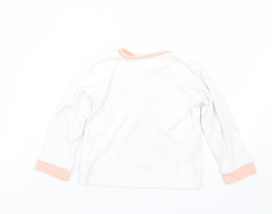 George Girls White Cami Pyjama Top Size 18-24 Months - Lion king