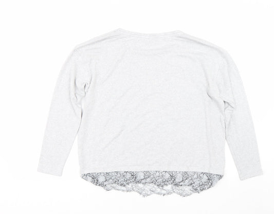 F&F Womens Grey Pullover Jumper Size 12