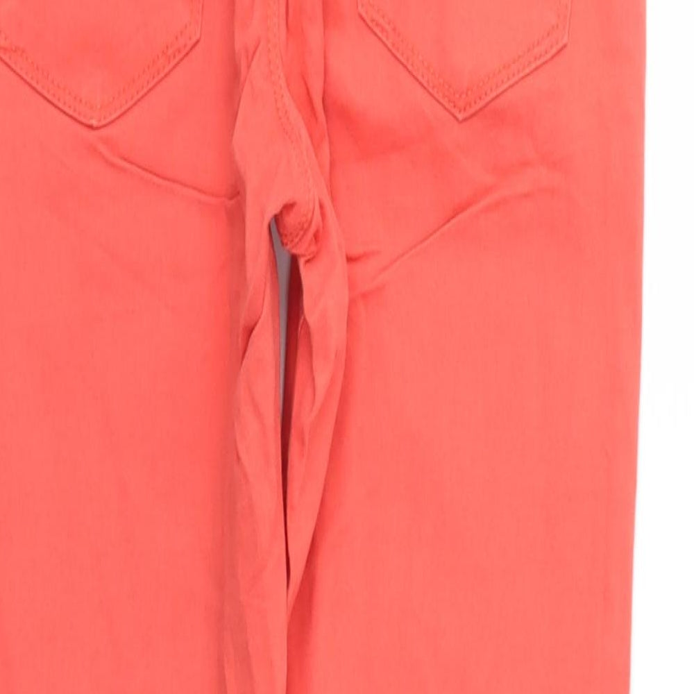 M&S Womens Red Skinny Jeans Size 8 L28 in
