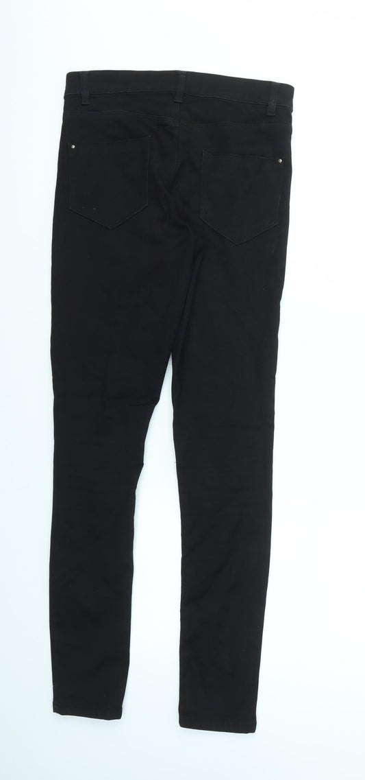 Womens UK Size 10 Dorothy Perkins Regular Fit Black Trousers