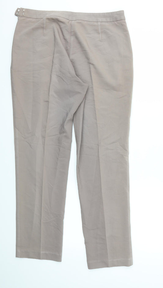 Womens UK Size 36 Preworn Regular Fit Beige Trousers
