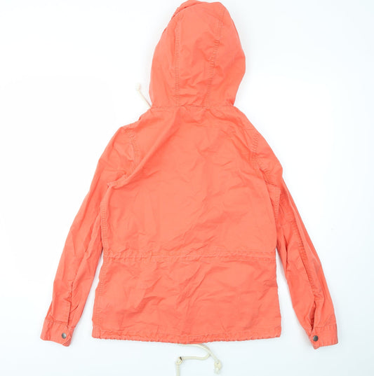 H&M Womens Orange Jacket Coat Size 4
