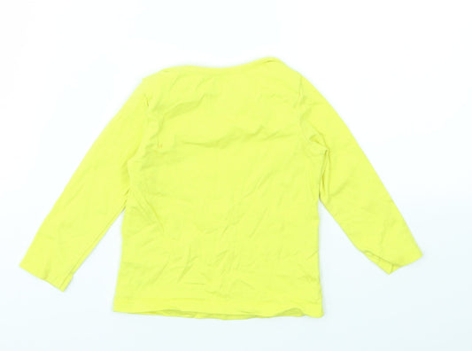 F&F Girls Yellow Basic T-Shirt Size 9-12 Months