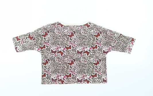 TU Girls Multicoloured Floral Basic T-Shirt Size 3 Years