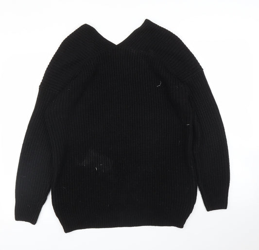 Womens UK Size S New Look Black Pullover Jumper