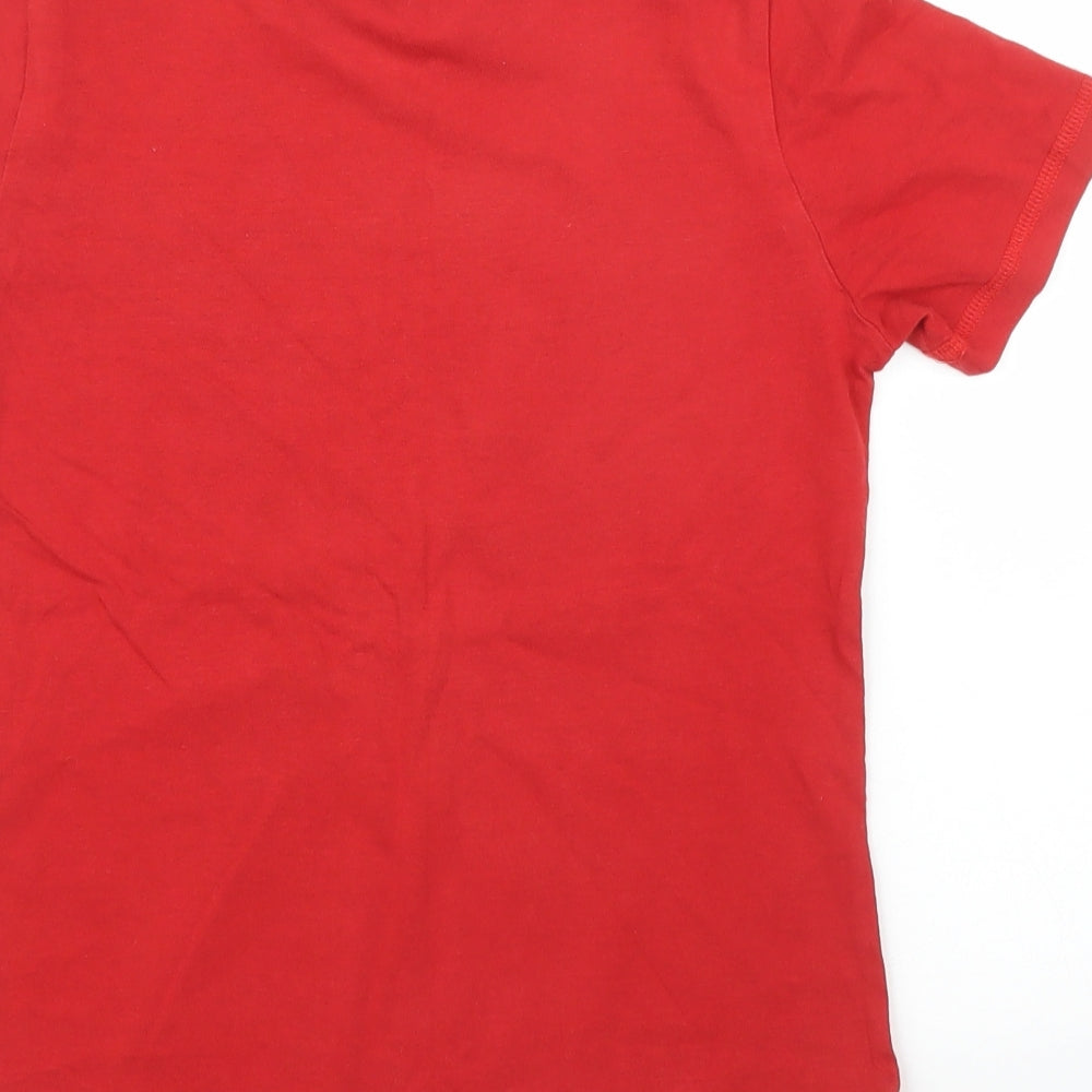 TU Boys Red Basic T-Shirt Size 8 Years