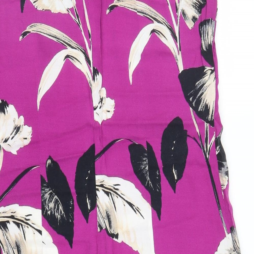 F&F Womens Purple Floral Shift Size M