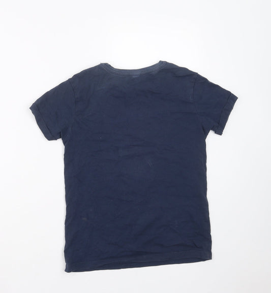 George Boys Blue Basic T-Shirt Size 9-10 Years - frog