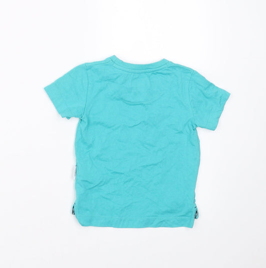 Lola Maverick Baby Blue Basic T-Shirt Size 12-18 Months - tiger