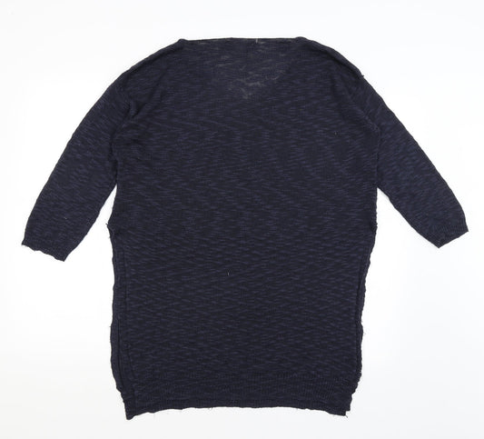 Voulez Vous Womens Blue Pullover Jumper Size M