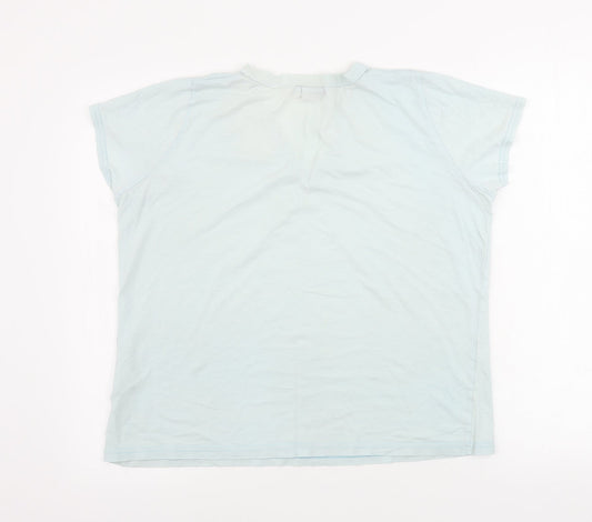 Bonmarché Womens Blue Basic T-Shirt Size L