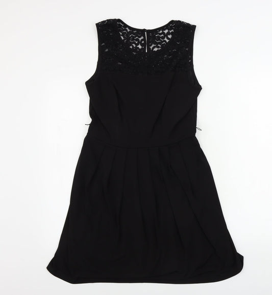 Cynthia Rowley Womens Black A-Line Size 8