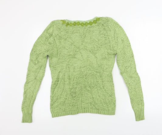 Tweeds Womens Green Pullover Jumper Size M