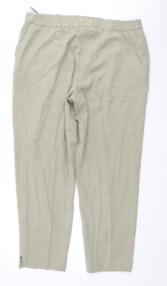 Samoon Womens Beige Trousers Size 20 L28 in