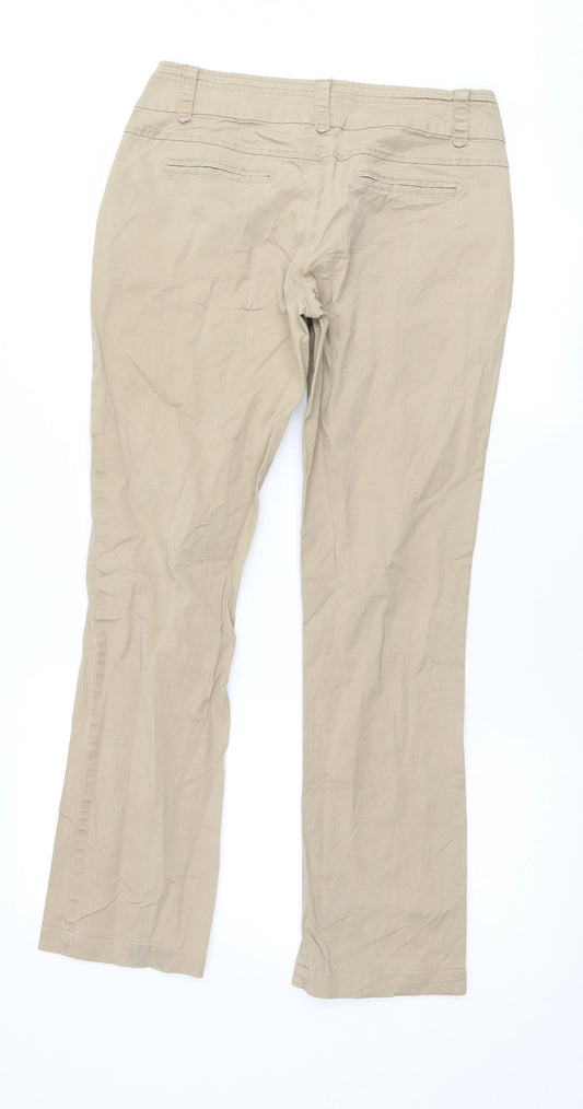 RESERVED Womens Beige Trousers Size 8 L28 in