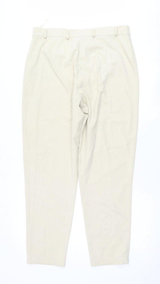 GINA LAURA Womens Beige Trousers Size 36 L29 in