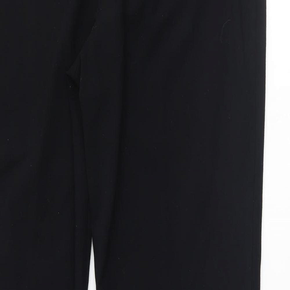 Womens UK Size 14 Marks and Spencer Regular Fit Black Trousers