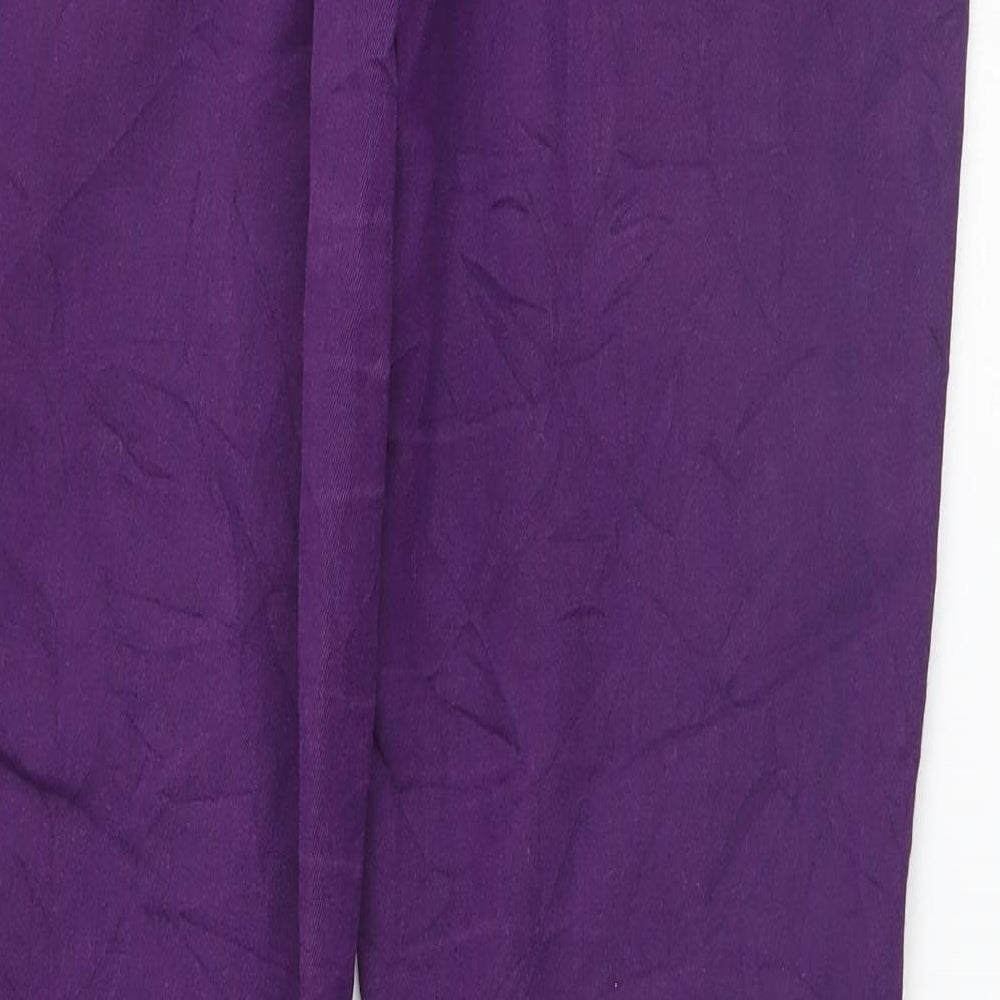 Preworn Womens Purple Straight Jeans Size 34 L30 in