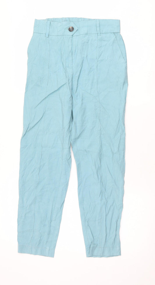 Womens UK Size 10 ESMARA Regular Fit Blue Trousers