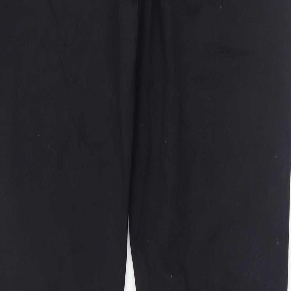 Brand and care label for Mexx women’s black trousers, size UK 10, 33-inch leg