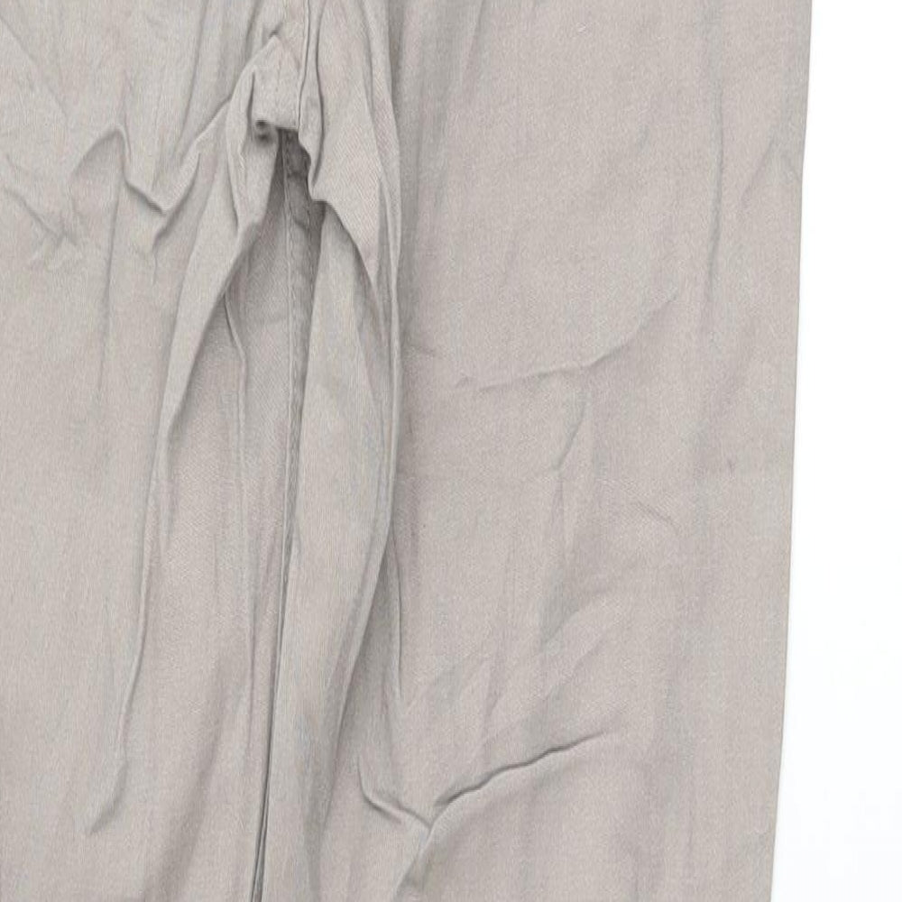 Womens UK Size 10 H&M Regular Fit Beige Trousers