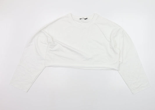 Womens UK Size 8 I SAW IT FIRST White Pullover Jumper