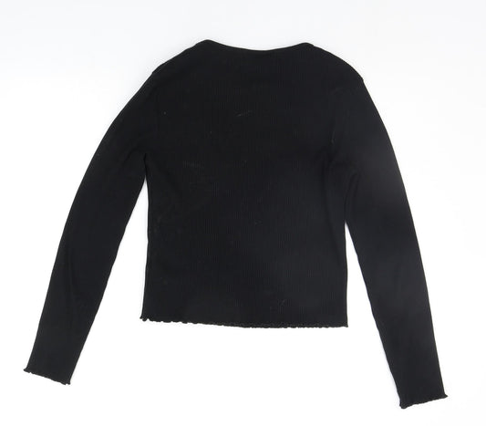 Womens UK Size 12 Miss Selfridge Black Pullover Jumper