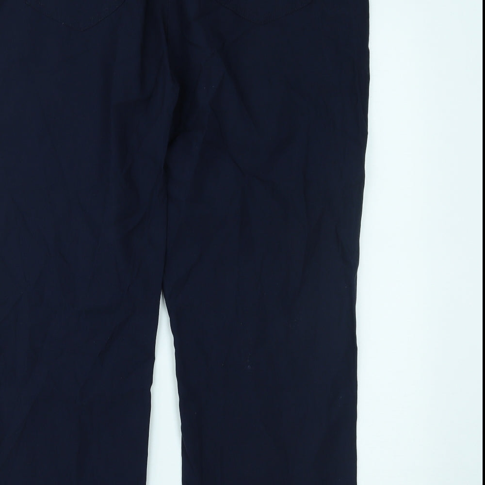 Womens UK Size 20 Preworn Regular Fit Blue Trousers