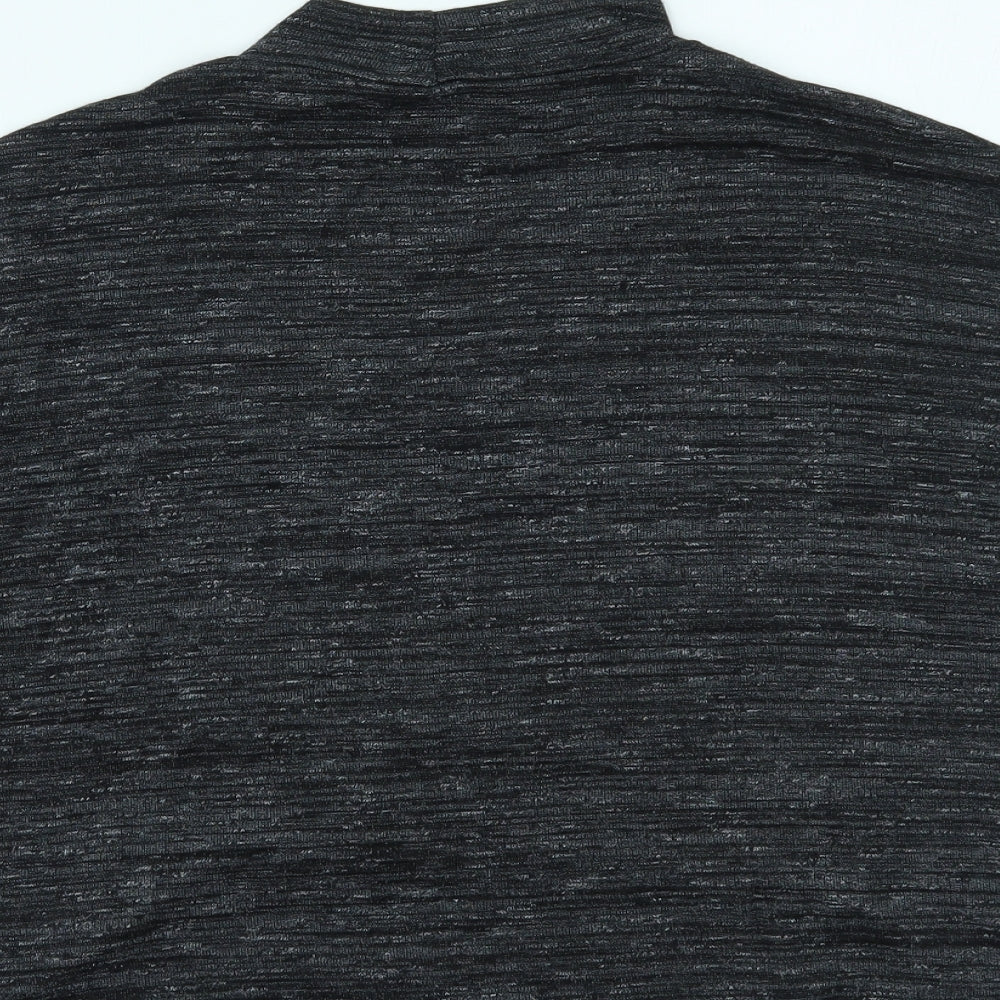 Womens UK Size 10 River Island Grey Cropped T-Shirt