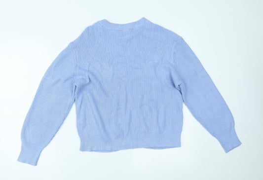 Womens UK Size M Marks and Spencer Blue Pullover Jumper