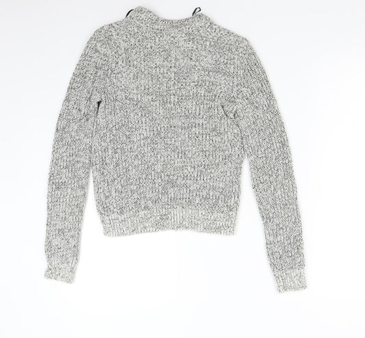 Womens UK Size XS H&M Grey Pullover Jumper