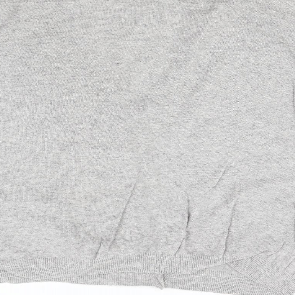 Bershka Womens Grey Knit Cardigan Jumper Size S