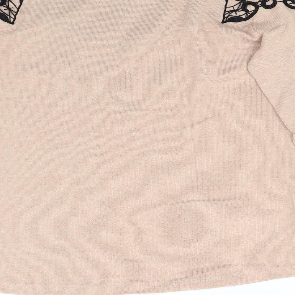 Womens UK Size 8 Zara Pink Pullover Jumper