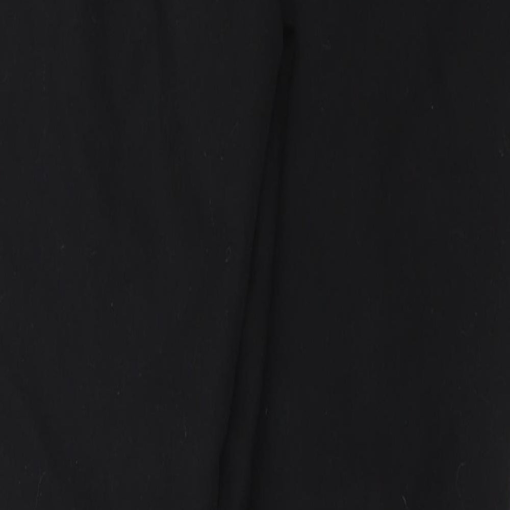 Womens UK Size 8 BHS Regular Fit Black Trousers