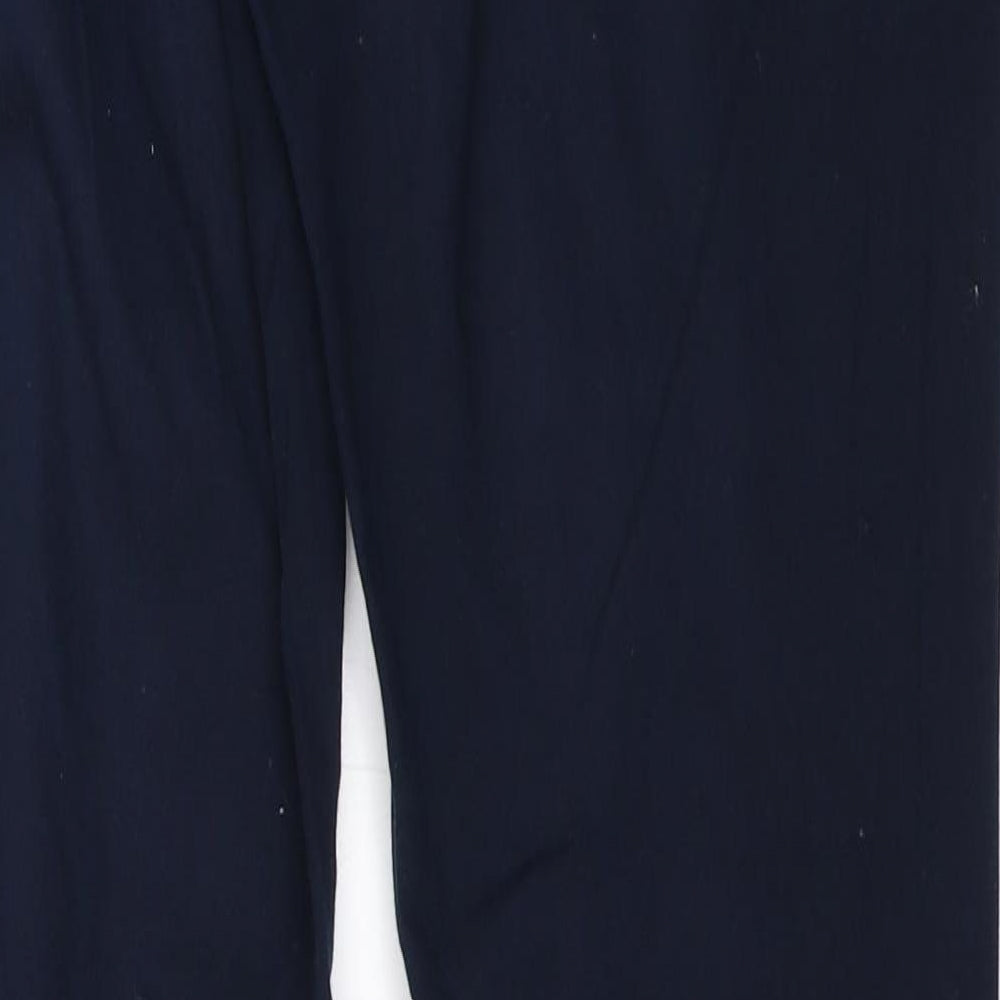 Mango Womens Blue Capri Trousers Size 38 L28 in