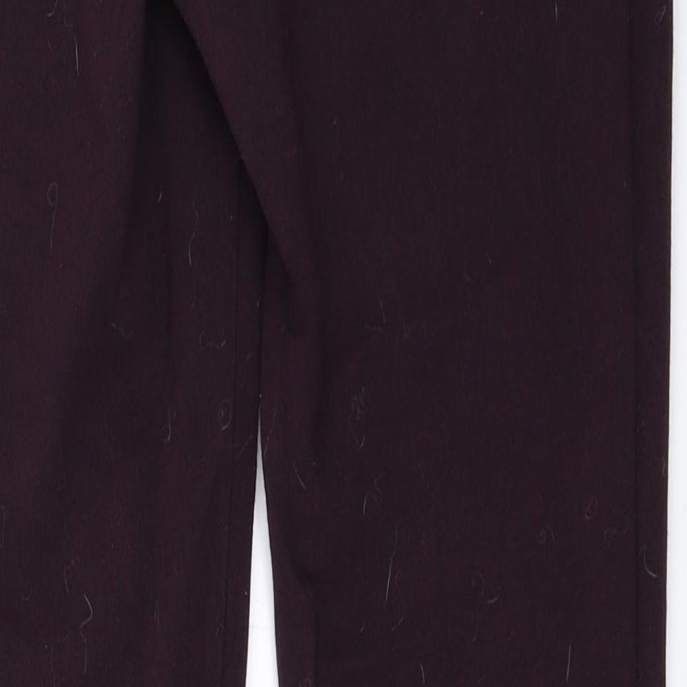Womens UK Size 8 New Look Regular Fit Purple Trousers