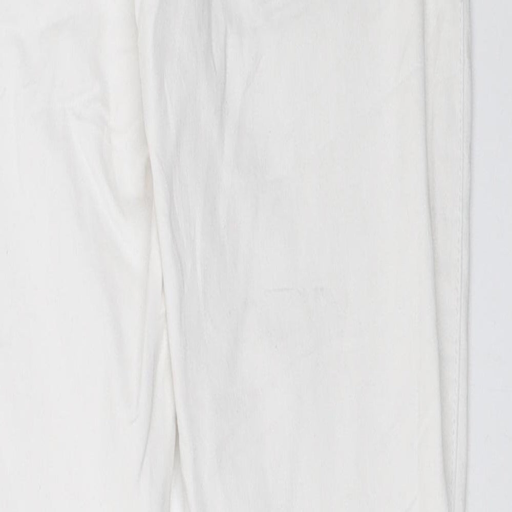 Only Womens White Skinny Jeans Size 32 in L28 in
