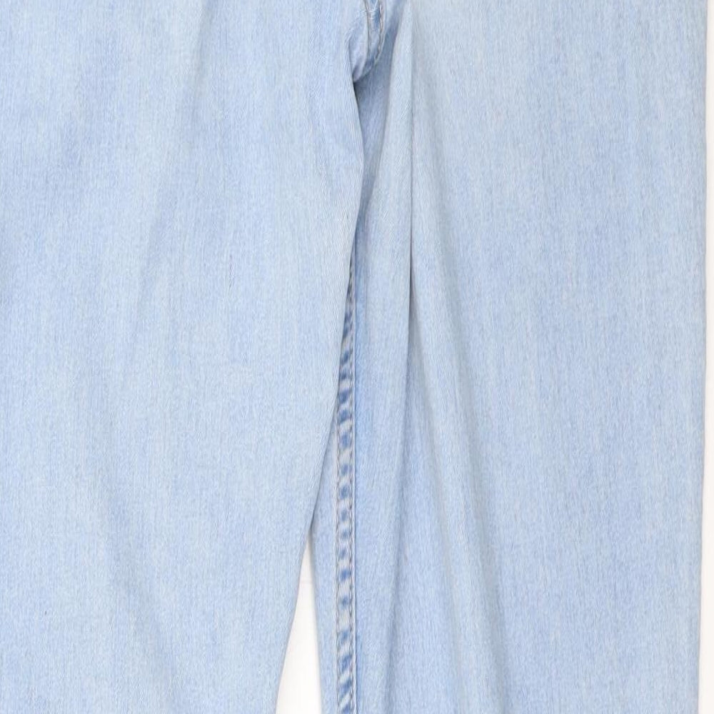 Womens UK Size 33 in H&M Regular Fit Straight Blue Jeans