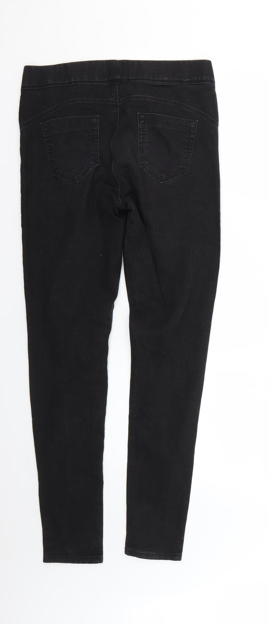 Denim & Co. Womens Black Jegging Jeans Size 10 L27 in