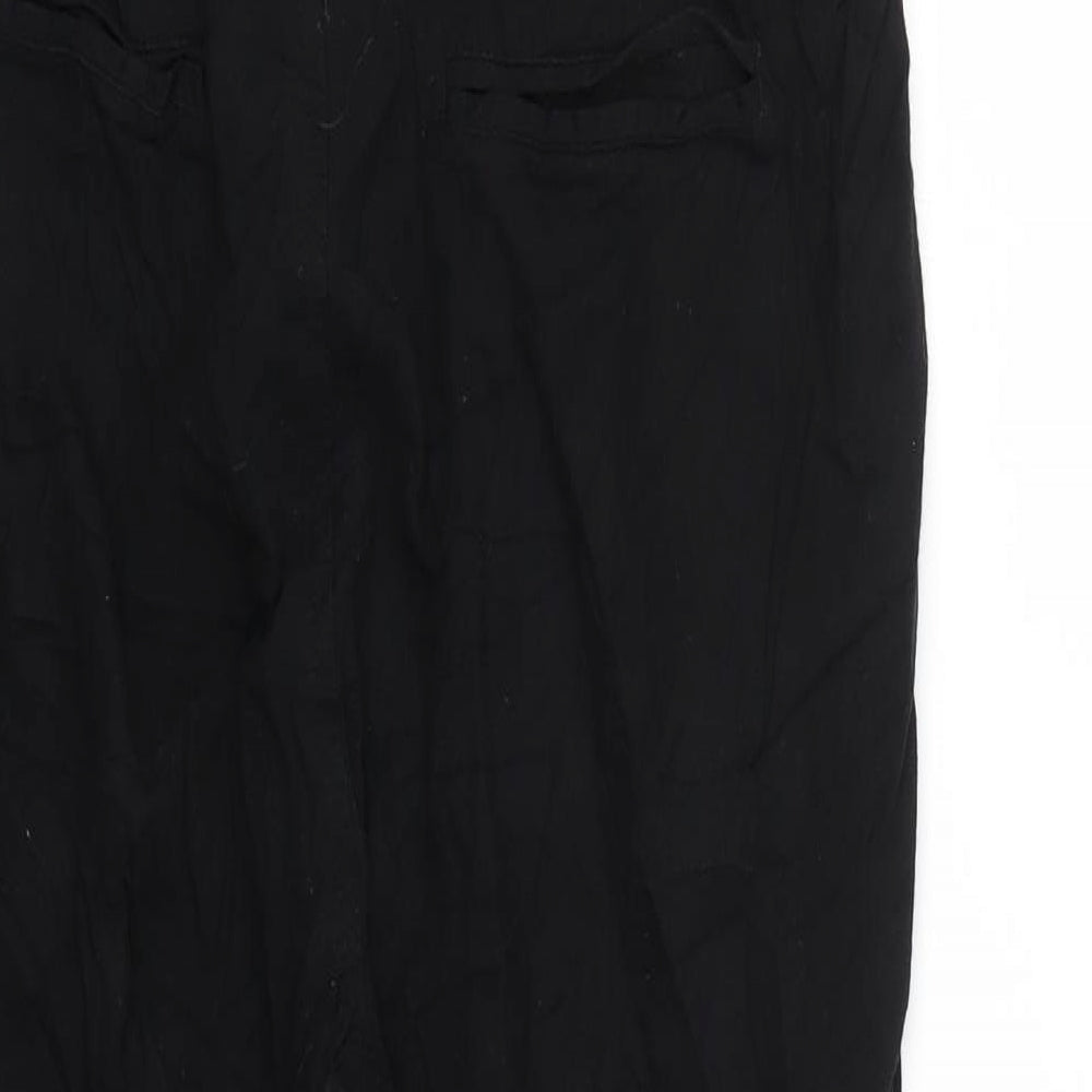 RESERVED Womens Black Trousers Size 10 L23 in