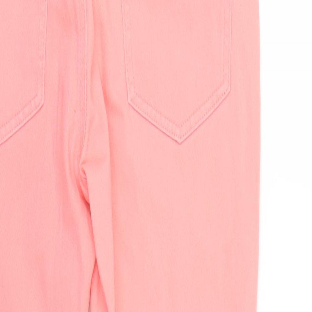 Womens UK Size 12 yes yes Regular Fit Skinny Pink Jeans