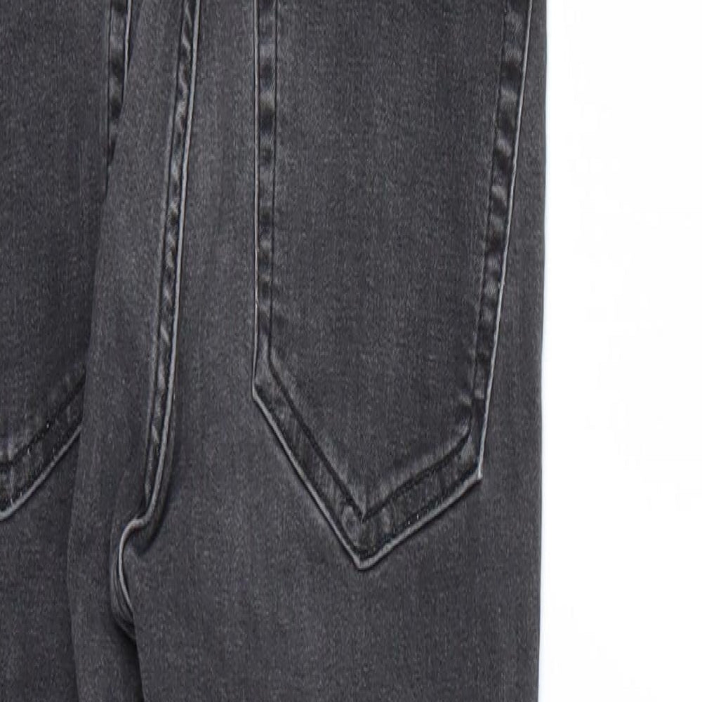 Mens UK Size 26 Topshop Regular Fit Skinny Black Jeans