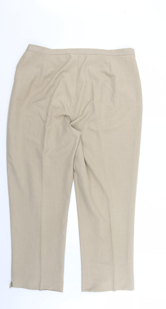 farah hamilton Womens Beige Trousers Size 20 L26 in