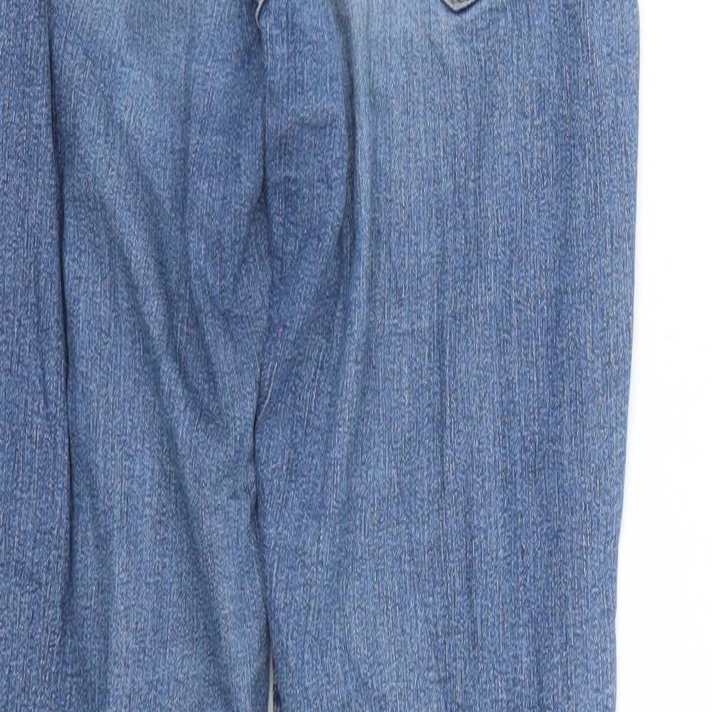 Womens UK Size 4 H&M Regular Fit Skinny Blue Jeans