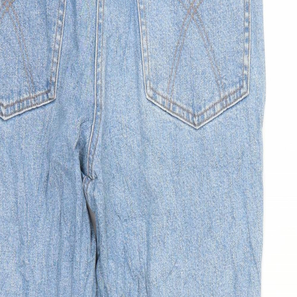 Mens UK Size Preworn Regular Fit Straight Blue Jeans