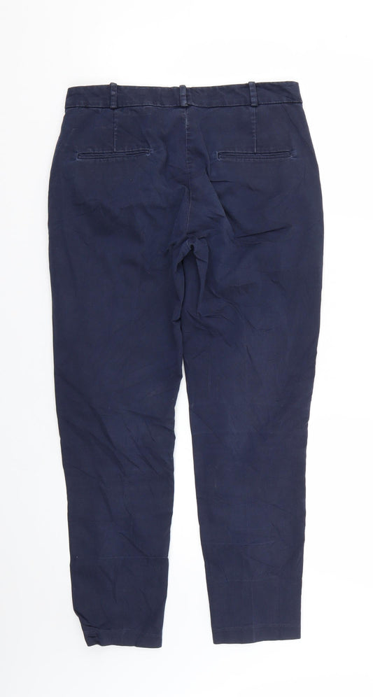 Mango Womens Blue Trousers Size 6 L25 in