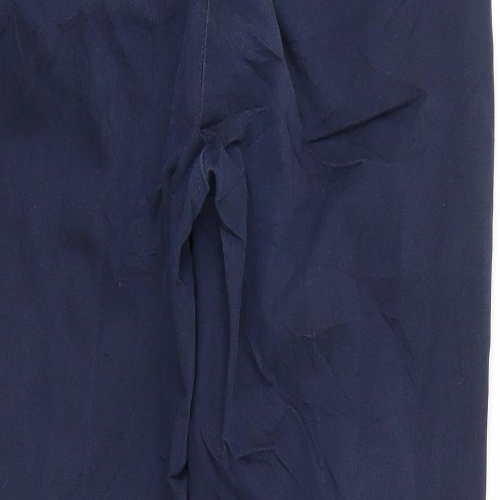 Mango Womens Blue Trousers Size 6 L25 in