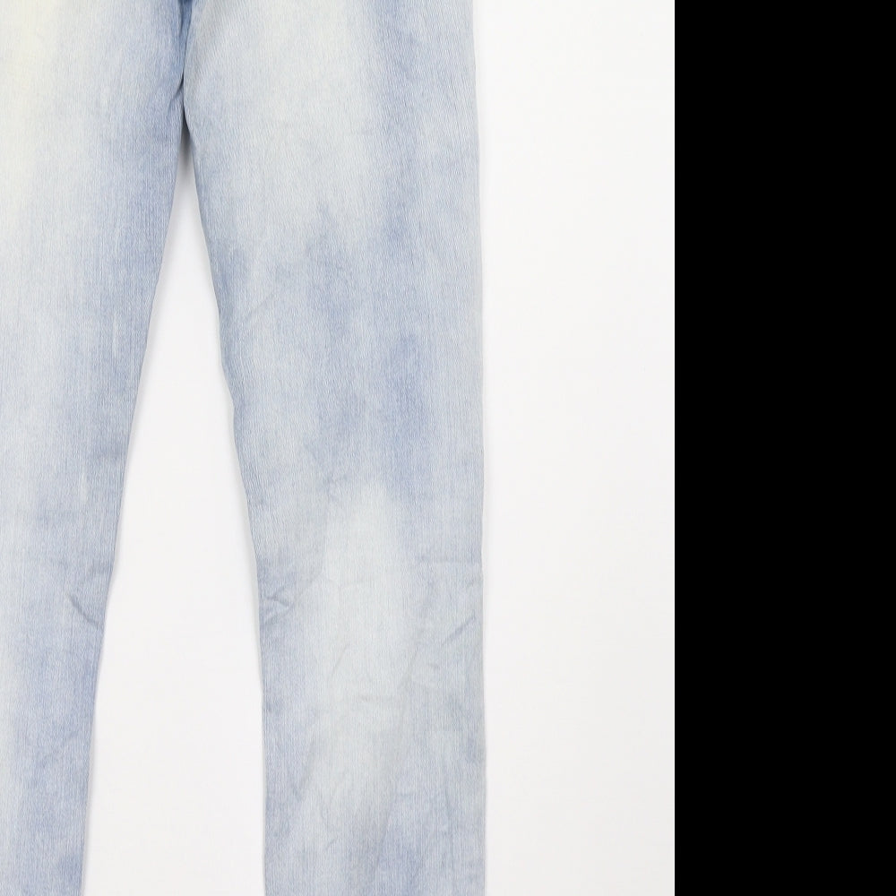Womens UK Size 26 RESERVED Regular Fit Straight Blue Jeans