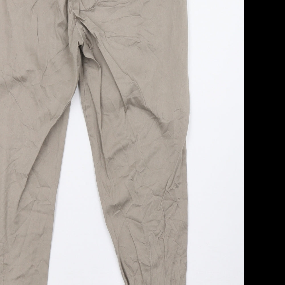 Womens UK Size 12 VERO MODA Regular Fit Beige Trousers