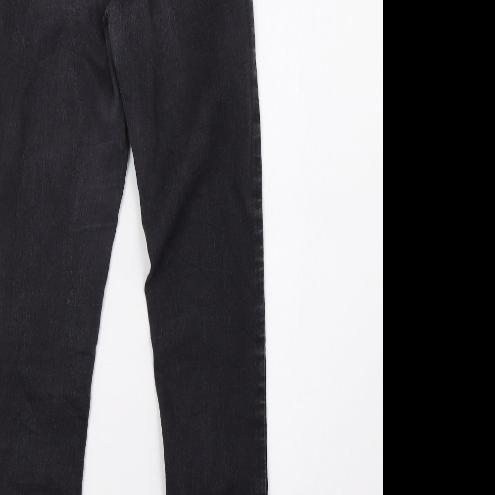 Topshop Womens Grey Denim Skinny Jeans Size 26 L32 in